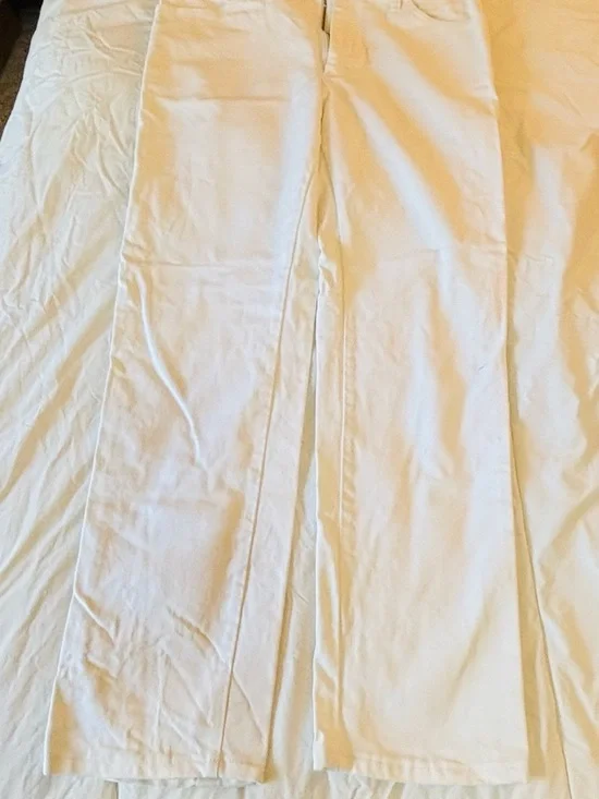 Classic White Straight-Leg Jeans wrangler bootcut cowgirl western - Picture 5 of 7